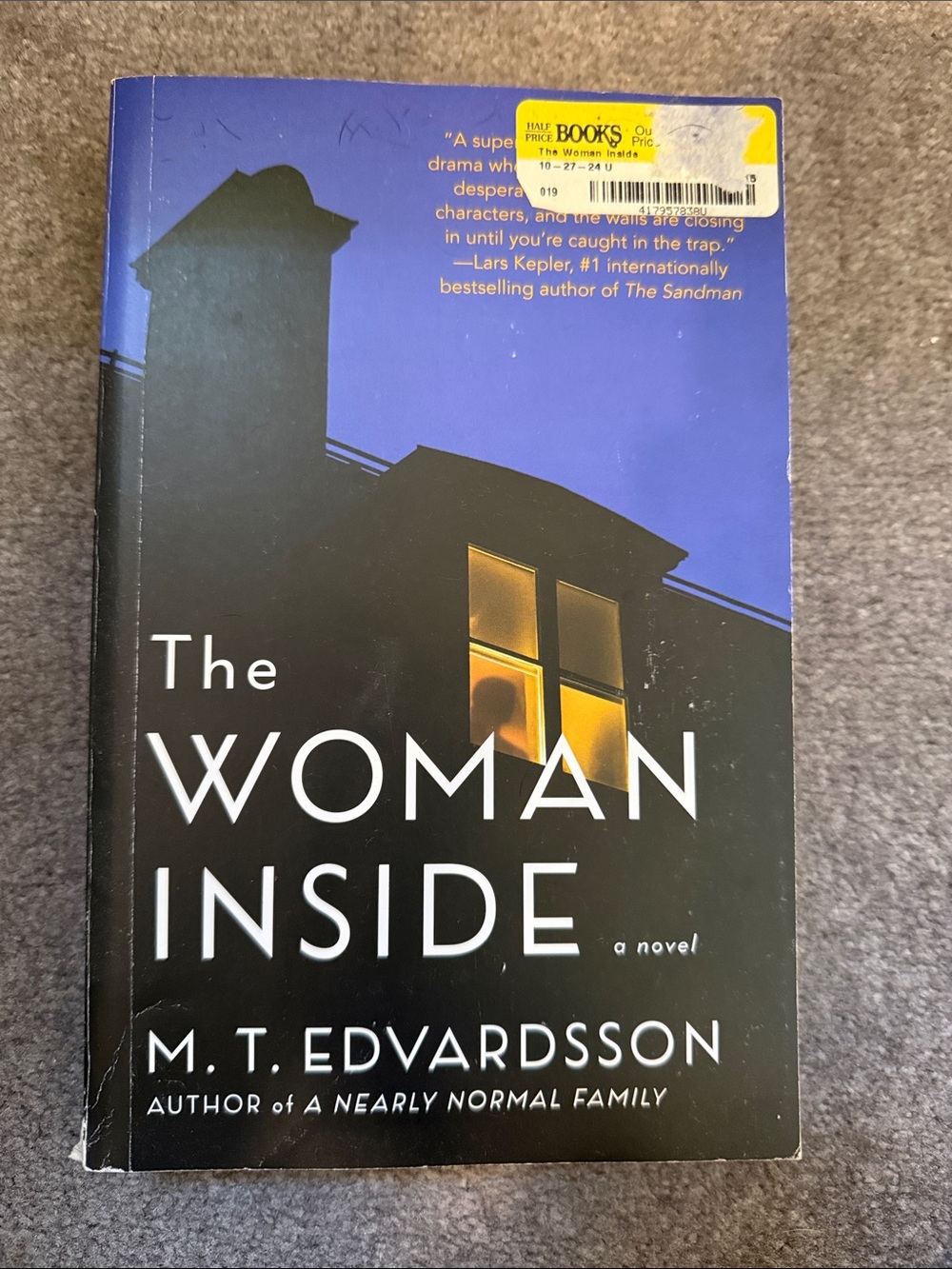 The Woman Inside by M. T. Edvardsson - Black & Blue Cover